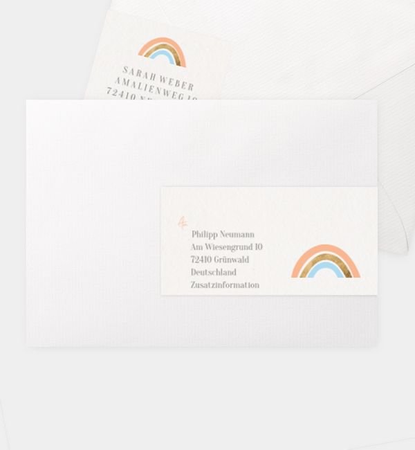 Kombi-Adressaufkleber