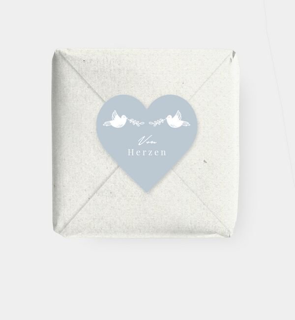 Geschenkaufkleber Herz