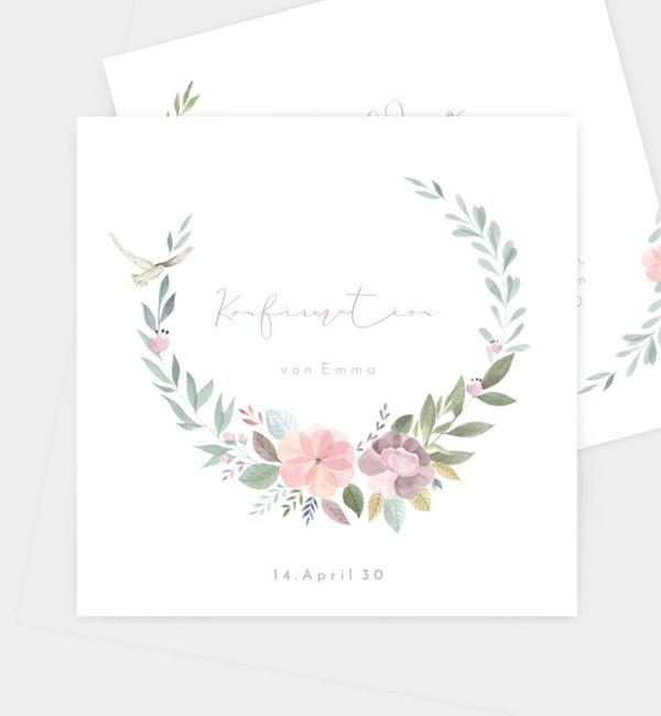 Postkarte quadratisch