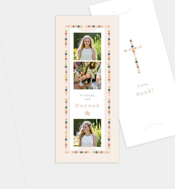 Postkarte mit Fotostreifen