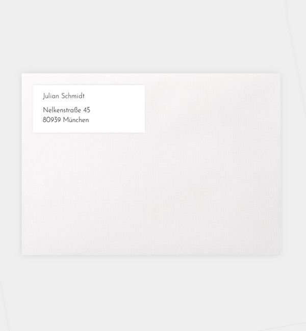 Absenderaufkleber