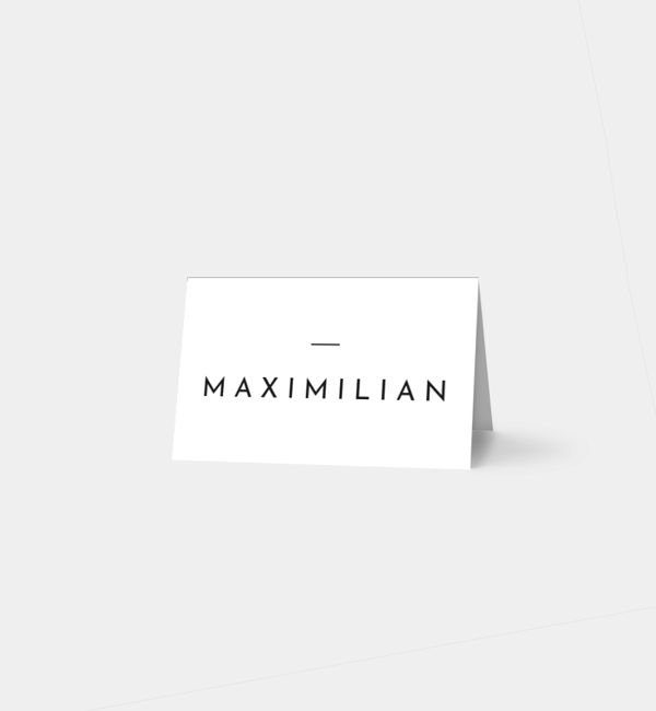 Tischklappkarte quer, horizontale Faltung