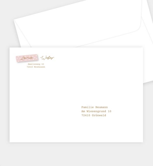 Briefumschlag gerade