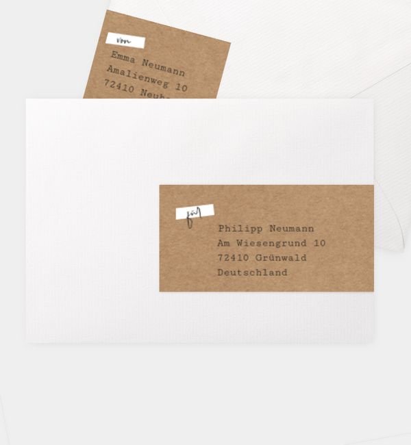 Kombi-Adressaufkleber