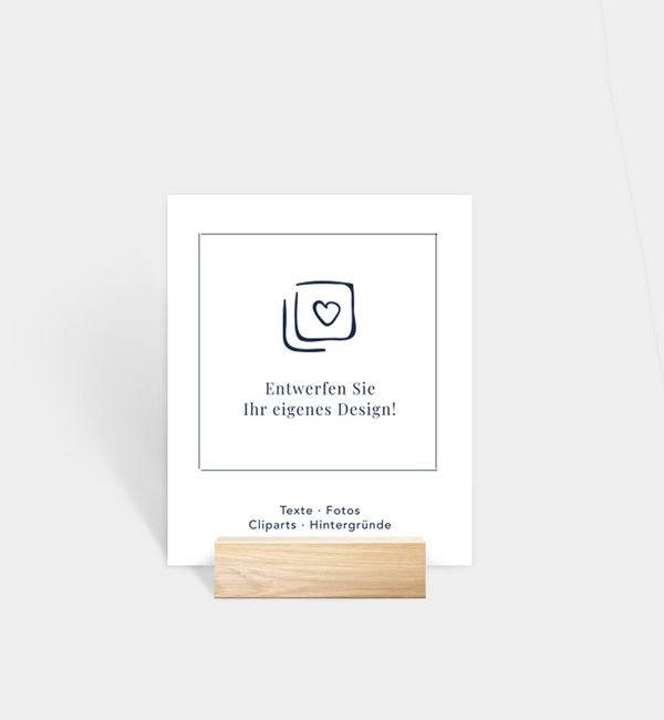 Tischnummern-Karte Polaroid