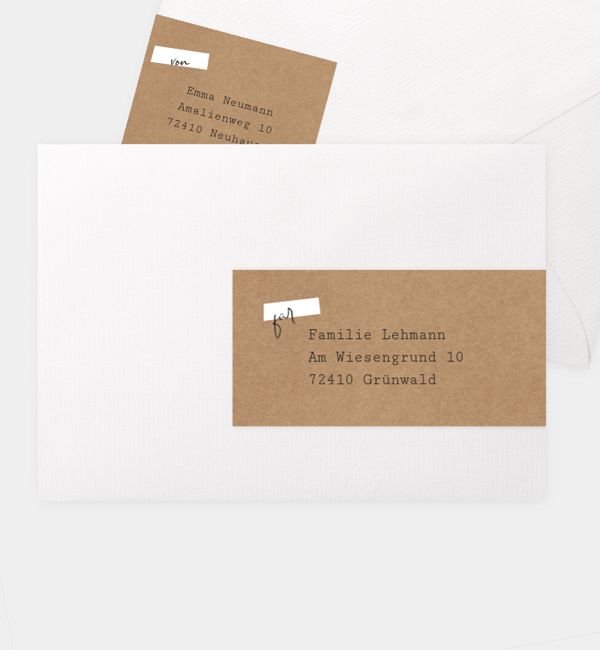 Kombi-Adressaufkleber