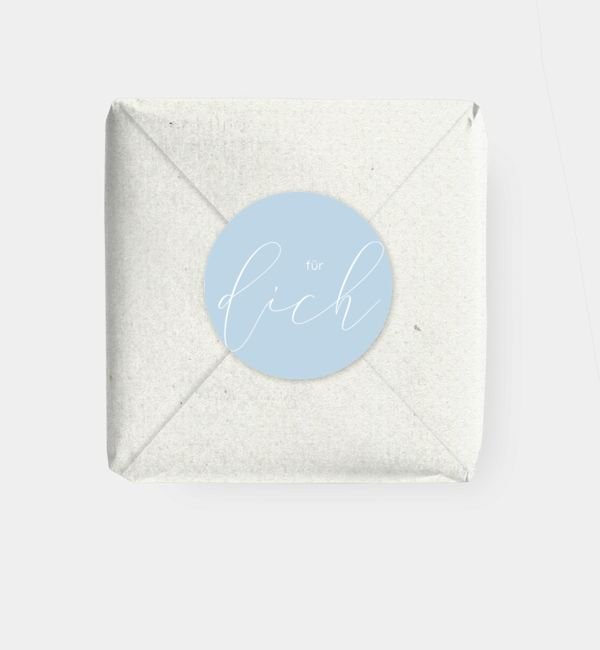 Geschenkaufkleber rund