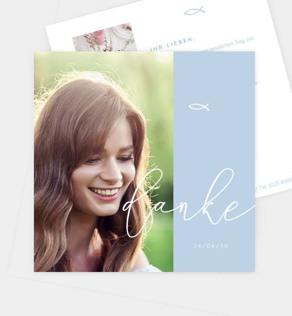 Postkarte quadratisch