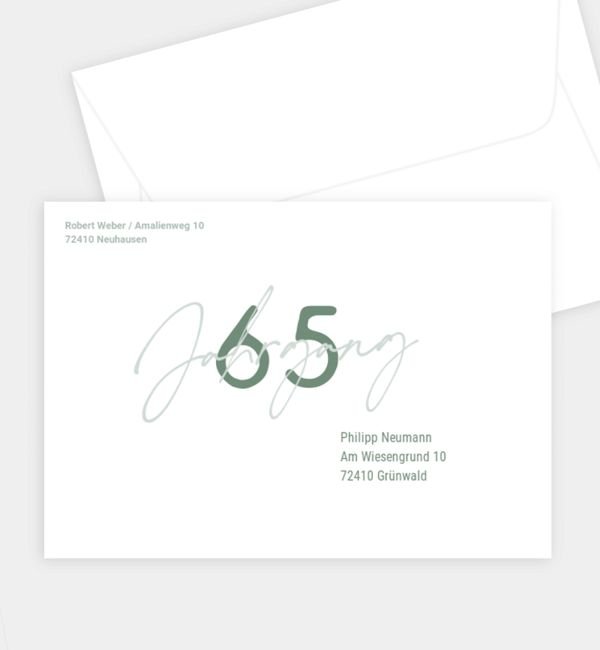 Briefumschlag gerade