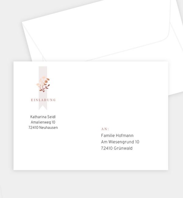 Briefumschlag gerade