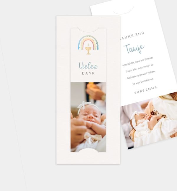 Postkarte mit Fotostreifen