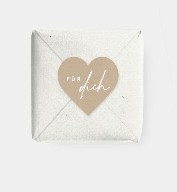 Geschenkaufkleber Herz