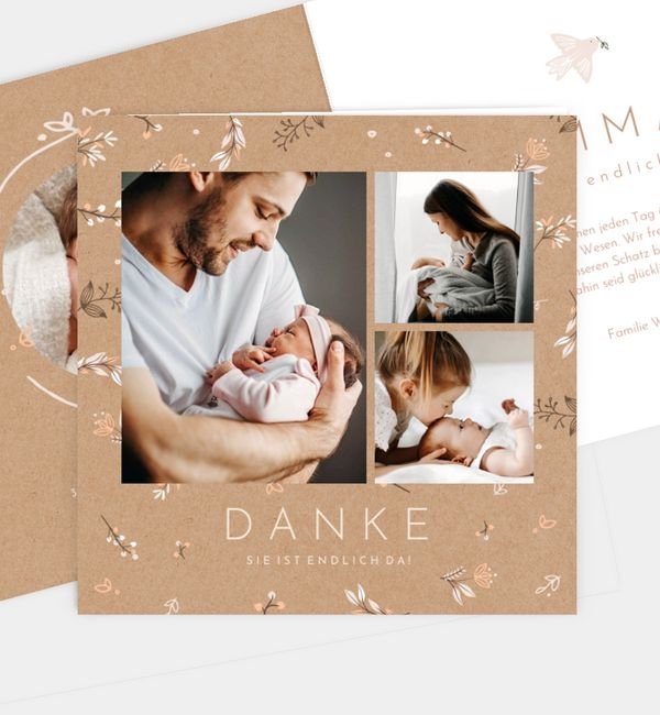 Klappkarte quadratisch