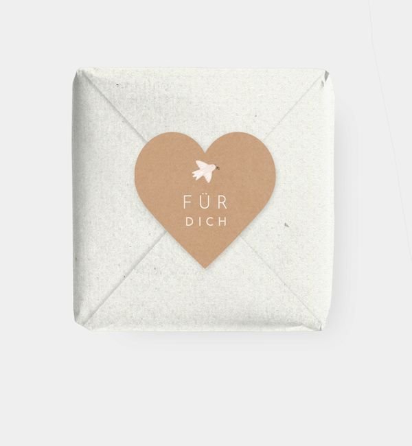 Geschenkaufkleber Herz