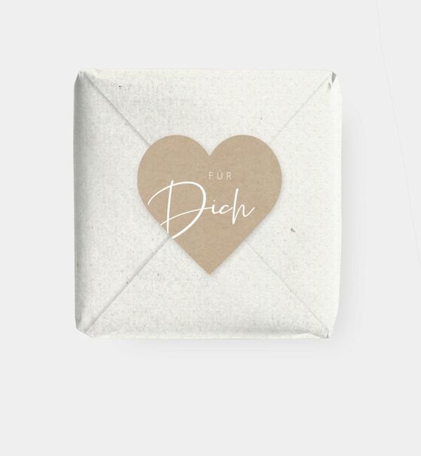 Geschenkaufkleber Herz