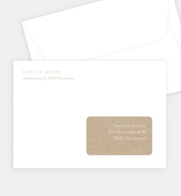 Briefumschlag gerade