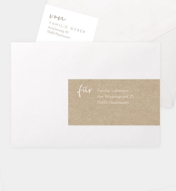 Kombi-Adressaufkleber