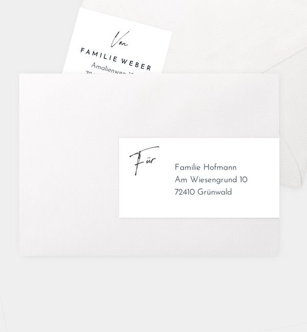 Kombi-Adressaufkleber