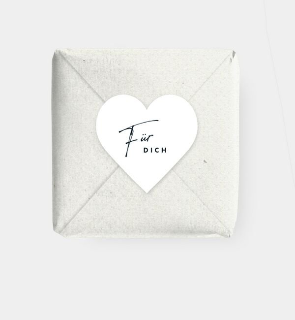 Geschenkaufkleber Herz