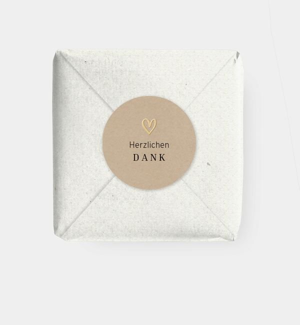 Geschenkaufkleber rund