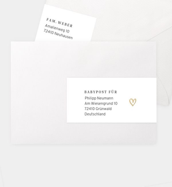 Kombi-Adressaufkleber