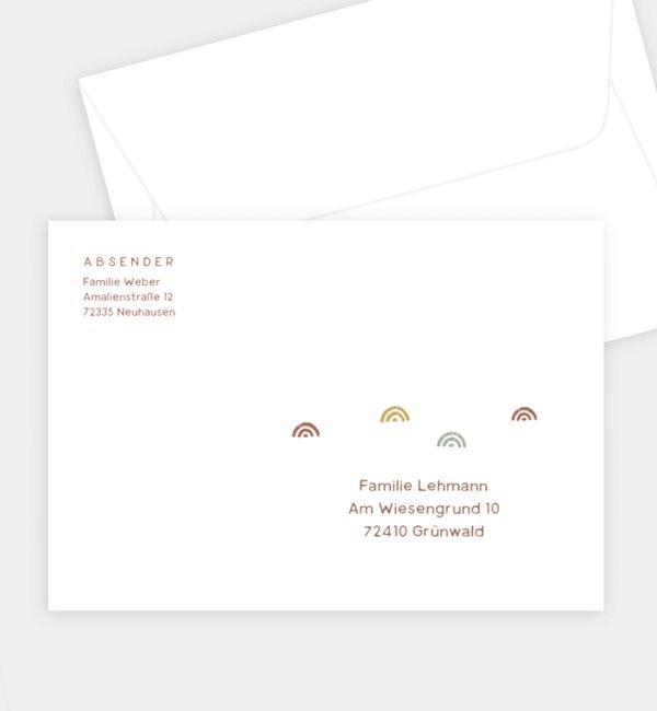 Briefumschlag gerade