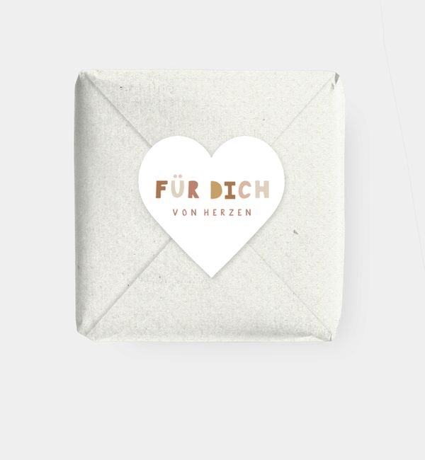 Geschenkaufkleber Herz