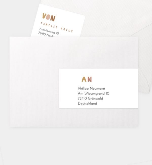 Kombi-Adressaufkleber