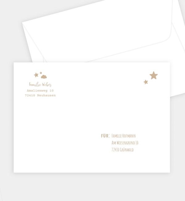 Briefumschlag gerade