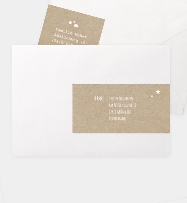 Kombi-Adressaufkleber