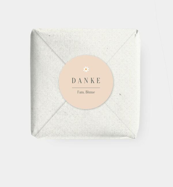 Geschenkaufkleber rund