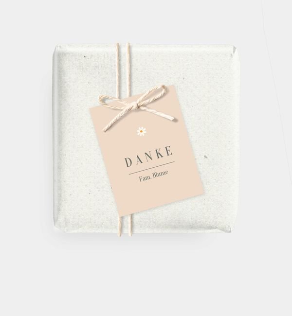 Geschenkanhänger rechteckig