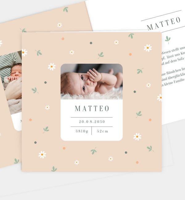 Klappkarte quadratisch