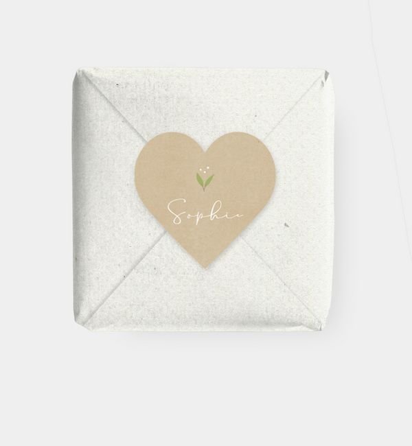 Geschenkaufkleber Herz