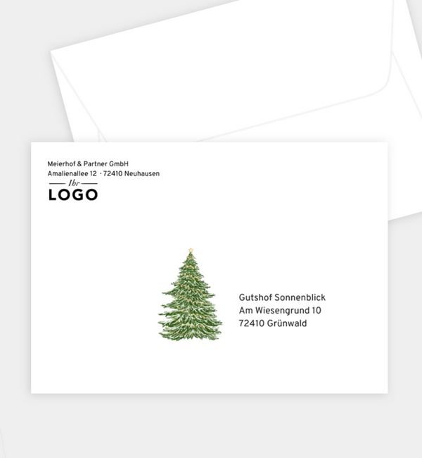 Briefumschlag gerade