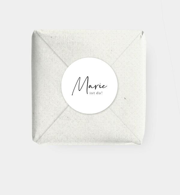 Geschenkaufkleber rund