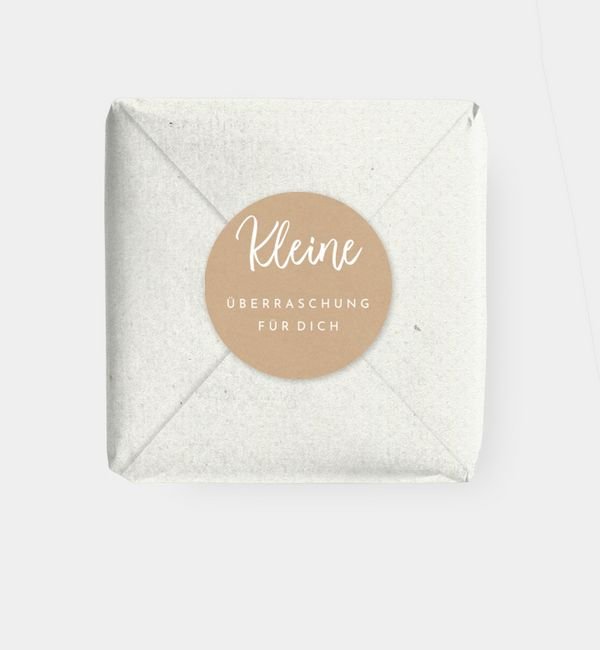 Geschenkaufkleber rund
