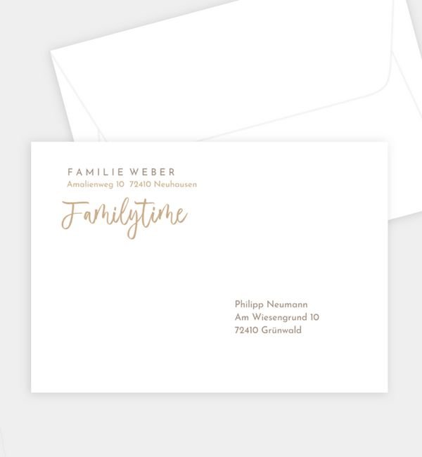 Briefumschlag gerade