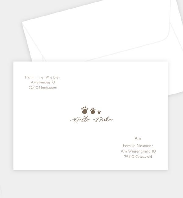 Briefumschlag gerade