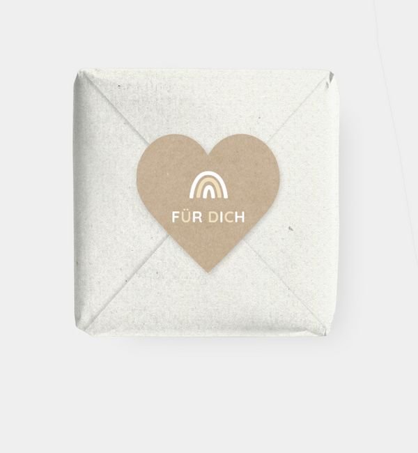 Geschenkaufkleber Herz