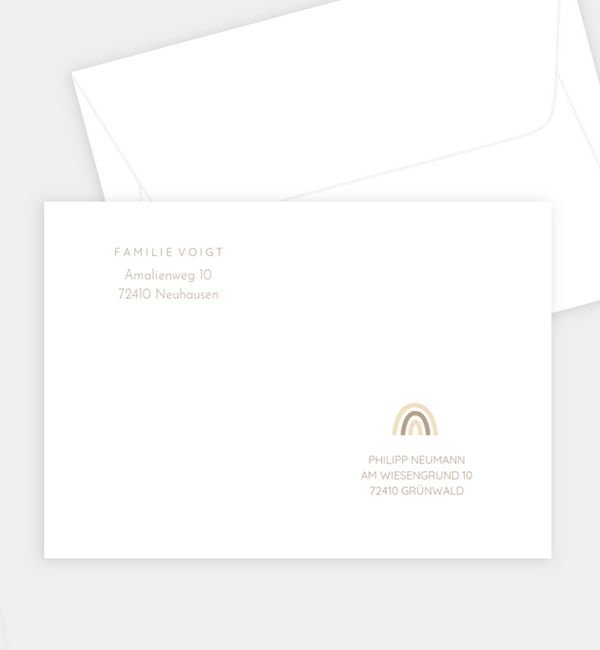 Briefumschlag gerade