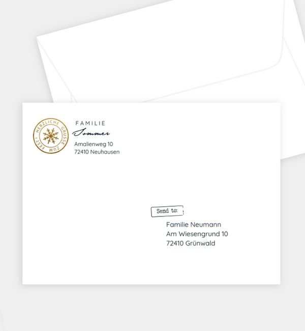 Briefumschlag gerade