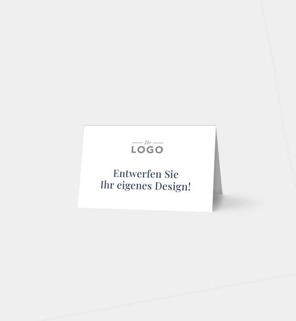 Tischklappkarte quer, horizontale Faltung