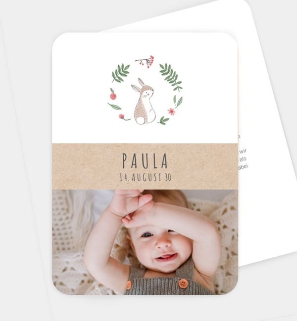 Postkarte hoch