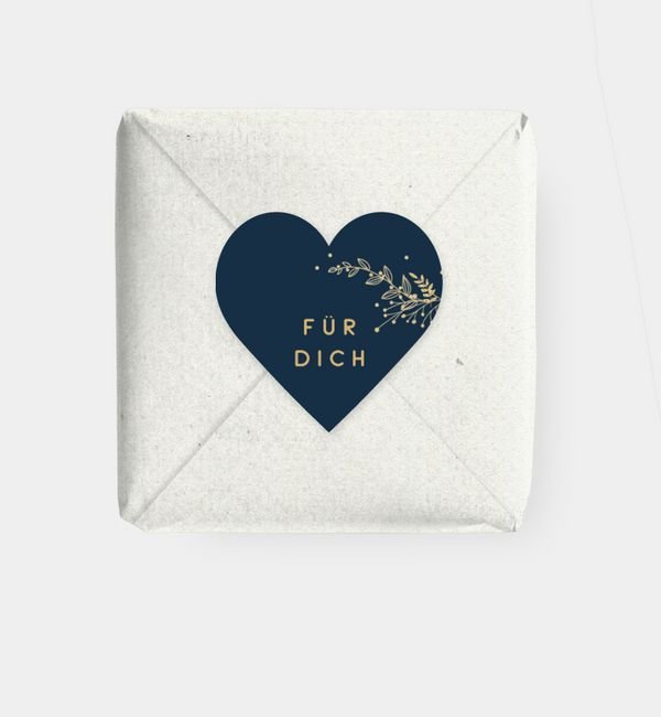 Geschenkaufkleber Herz