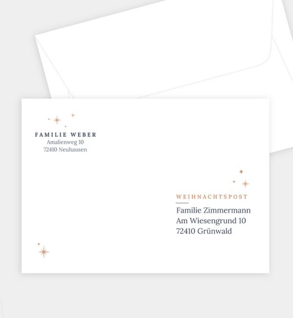 Briefumschlag gerade