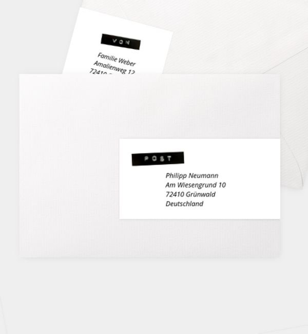 Kombi-Adressaufkleber