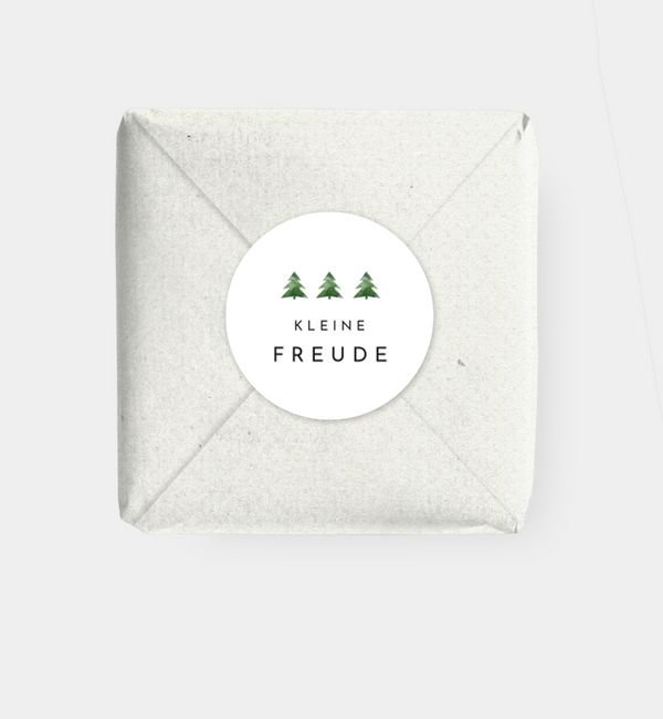 Geschenkaufkleber rund