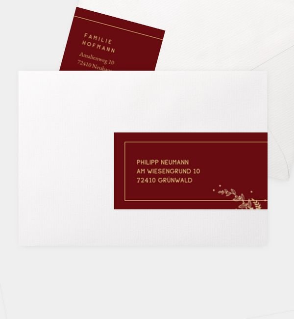 Kombi-Adressaufkleber