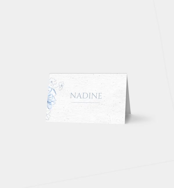 Tischklappkarte quer, horizontale Faltung